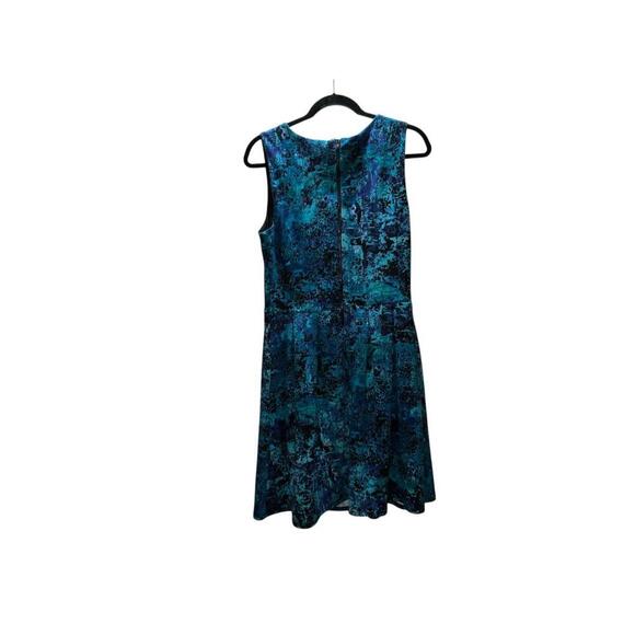 Stunning Blue Abstract Print Dress - Picture 3 of 7